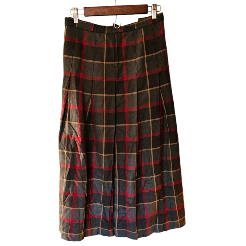 Pendleton 100% Wool Pleated Tartan Skirt